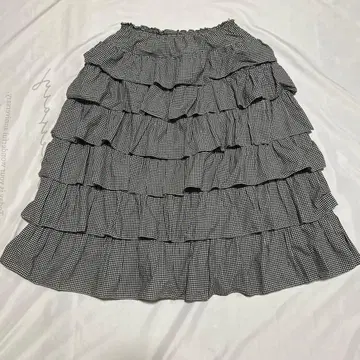 핑크하우스 프릴 스커트