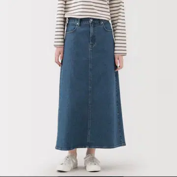 무인양품 [ 새상품*신상 ] 스트레치 데님 A라인 스커트