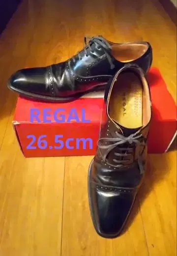 REGAL 블랙 드레스 슈즈