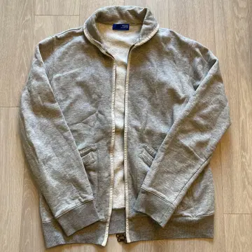 BEAMS 그레이 집업 맨투맨 자켓 메이드 인 재팬