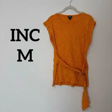 당일 발송 INC [ M ] 슬리브리스 오렌지 T셔츠