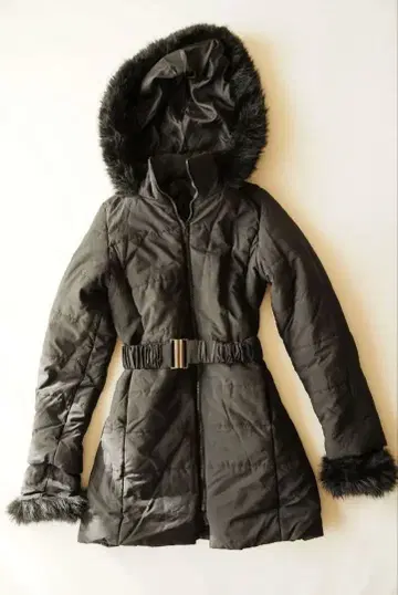 벨트 포함 퍼 다운 코트[kd13]