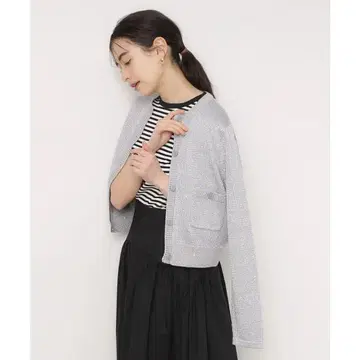 새상품 OPAPUE.CLIP 스팽글 니트 자켓 가디건