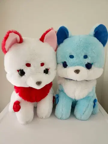 콩콩 코마이누 울트라 BIG 봉제 인형 아케사토 연한 구름 세트