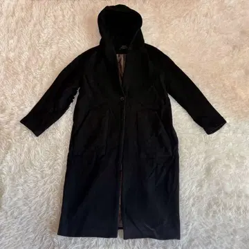 FREE'S MART 여성용 롱 코트 S 울 스트라이프 울