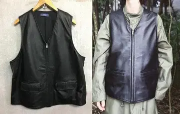 탭 워터 23AW 시프 가죽 베스트 사이즈 L