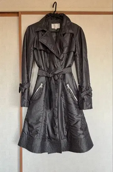 ATELIER SAB Platinum 가을 겨울용 블랙 코트