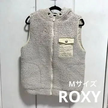 ROXY 후드 부착 보아 베스트 화이트