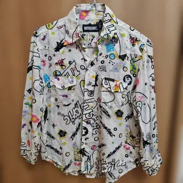 HYSTERIC 컬러풀 셔츠 팔분 소매