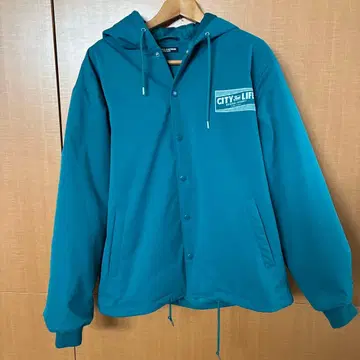 후드 부착 코트 오버 사이즈