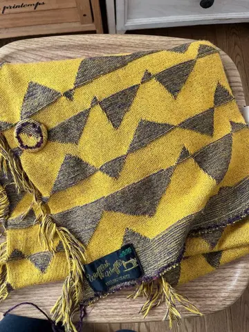 와플리쉬 와플리쉬 머스타드 패턴 대형 스톨 기간 한정 판매