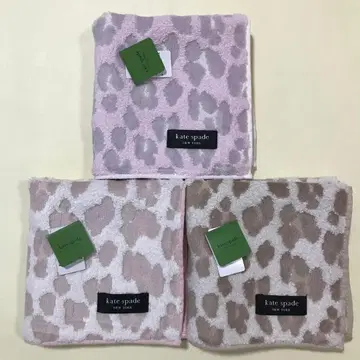 케이트 스페이드 타월 손수건 3개 레오파드 무늬