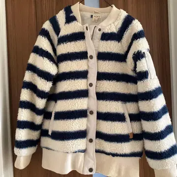 ROXY 스트라이프 플리스 자켓 M