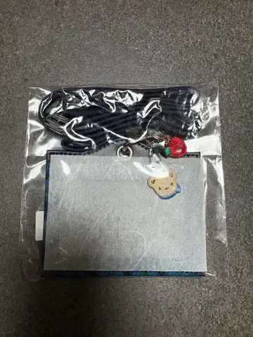 미사용 새상품 [파미리아] 네임 홀더 블루 계열 체크