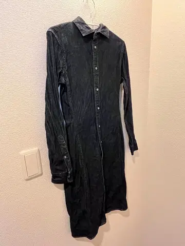 [ 새상품급 ] 폴로 랄프로렌 데님 셔츠 원피스 M 2way 인디고