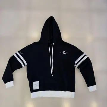 CRONOS 후드 부착 블랙 후드티