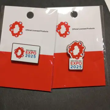 EXPO 2025 미야쿠미야쿠 핀 배지 2개 세트