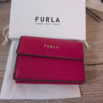 FURLA 핑크 3단 폴더형 지갑
