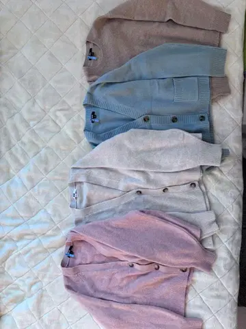 UNIQLO 빅 사이즈 XL 긴팔 가디건 니트 세트 4점