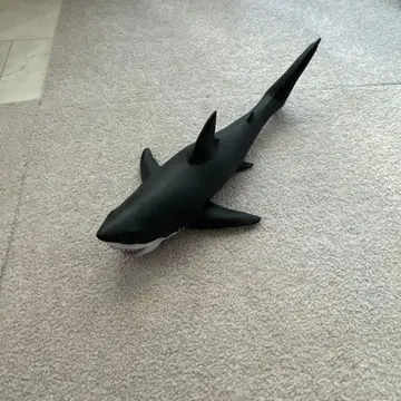 리얼 상어 피규어 블랙/화이트