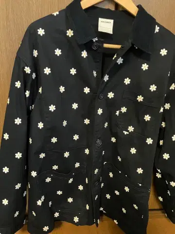 MACOBER 꽃무늬 셔츠 M 사이즈 네이비