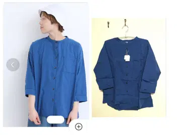 PAR ICI 노카라 스트라이프 셔츠/칠분