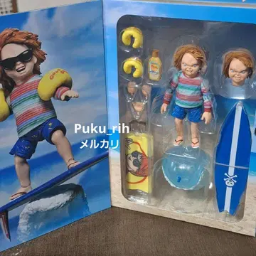 [레어] 샌디에이고 코믹콘 한정판 서핑 처키 피규어 NECA