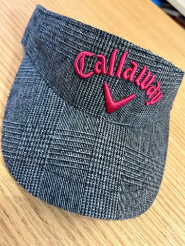 Callaway 체크 무늬 바이저 그레이