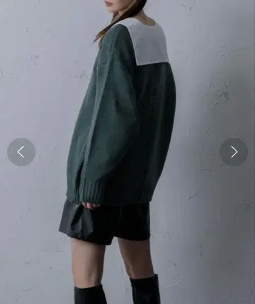 [Adoon plain] 2way 니트 가디건 (블루그린)