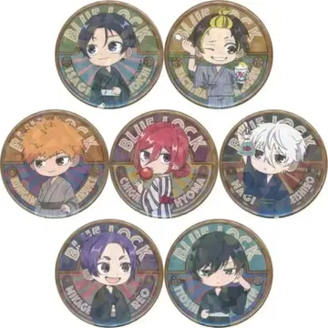 블루 록 SUMMER ver. 홀로그램 캔뱃지 전 7종 세트