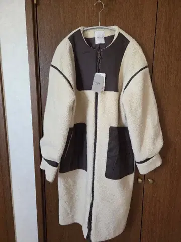 SLOBE 베이지 플리스 자켓 사이즈 F