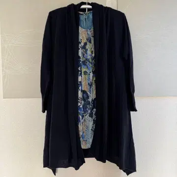 45R 45rpm 캐시미어 100% 하프 기장 가디건 사이즈 0