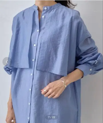 [ 새상품급 ] BEARDSLEY ( 비어즐리 ) 셔츠 블라우스 블루