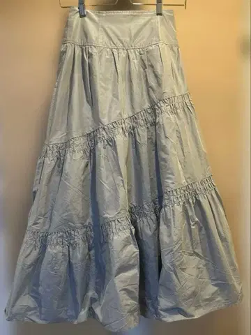 FRAY I.D 셔링 타프타 롱 스커트