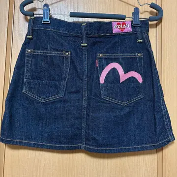 evisu 데님 미니 스커트 일본제