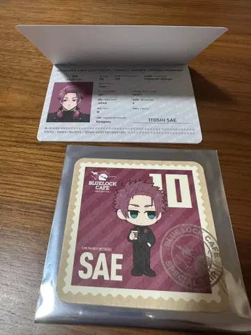 블루 록 카페 특전 여권풍 노트 & 코스터 세트 이토시 사에