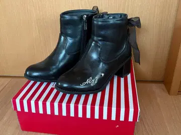 겨울용 부츠 블랙 초등학생 여자 23cm