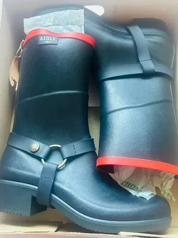 AIGLE MARINE ROUGE (여성용) 미스 줄리 러버 부츠