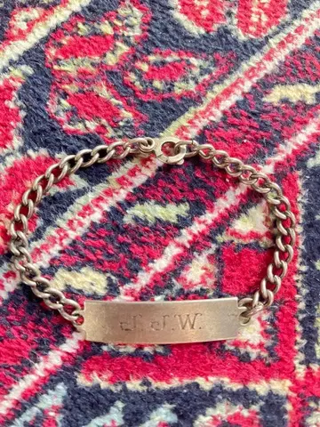 40~50년대 제2차 세계대전 스위트 하트 주얼리 팔찌 실버 925