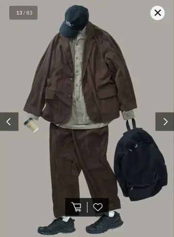 Relax Fit 릴랙스핏 코듀로이 셋업