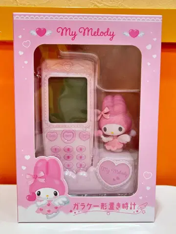 [ 미사용 새상품 ] 폴더폰 탁상시계 마이멜로디 산리오