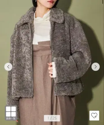 citen 보아 숏 블루종 다크 그레이