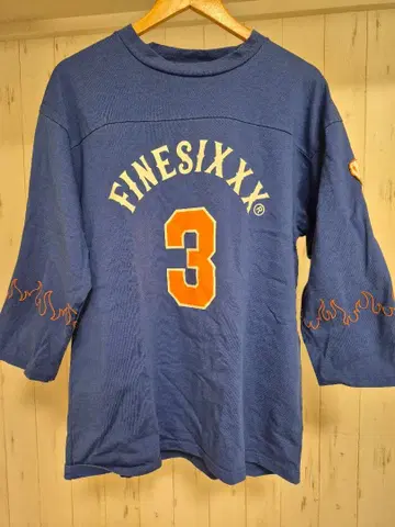 FINESIXX 7부 소매 티셔츠 로얄 블루 L