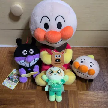 호빵맨 봉제 인형 & 키링 세트