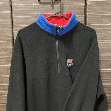 XLARGE 1991년산 블랙 플리스 자켓