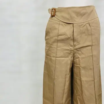 BALLSEY 베이지 와이드 팬츠 34 실크 코튼