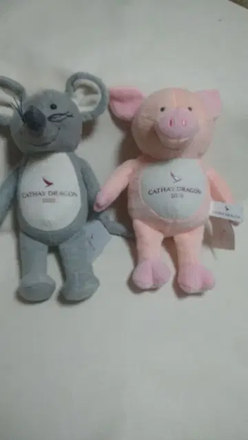 캐세이패시픽항공 돼지쥐 봉제 인형 코792