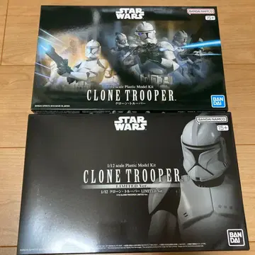클론 트루퍼 일반 버전+리미티드 반다이 프라모델 스타 워즈