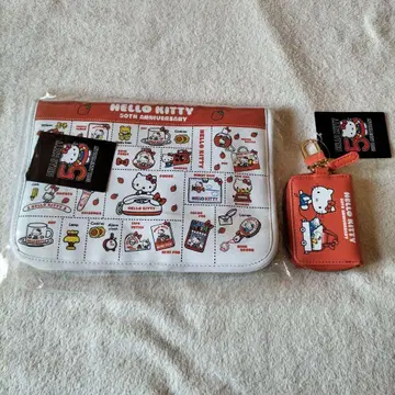 헬로키티 50주년 디자인 멀티 케이스 키케이스 2종 세트 시마무라