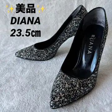 새상품급 DIANA 다이애나 펌프스 23.5cm 글리터 일본제